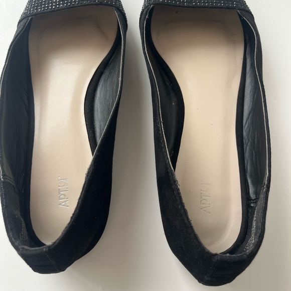 Apt 9 Black Sparkle Pointy Toe Ballet Flats size 7 - Picture 6 of 6
